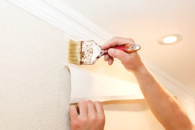 Pose de papier peint à Alizay — revêtements muraux et toiles de verre